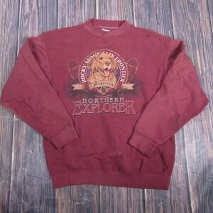 Danaggers Sweatshirt Mens Medium Red Retriever Northern Explorer Dog Graphic